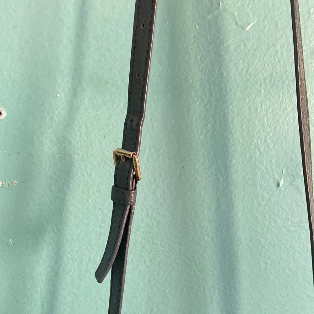 Michael Kors Blue Leather Small Crossbody Bag 6' X 8